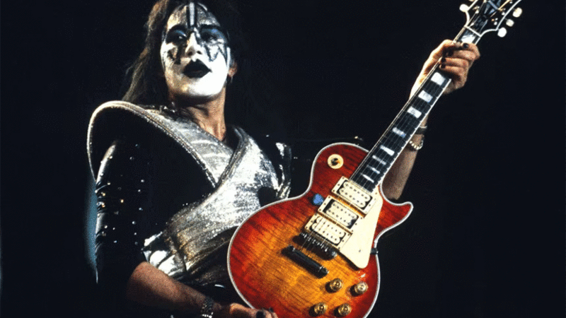 Ace Frehley of Kiss performs at Arco Arena on August 28, 1996 in Sacramento, California.