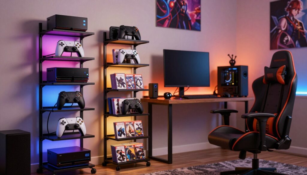 vertical storage solutions for gaming accessories